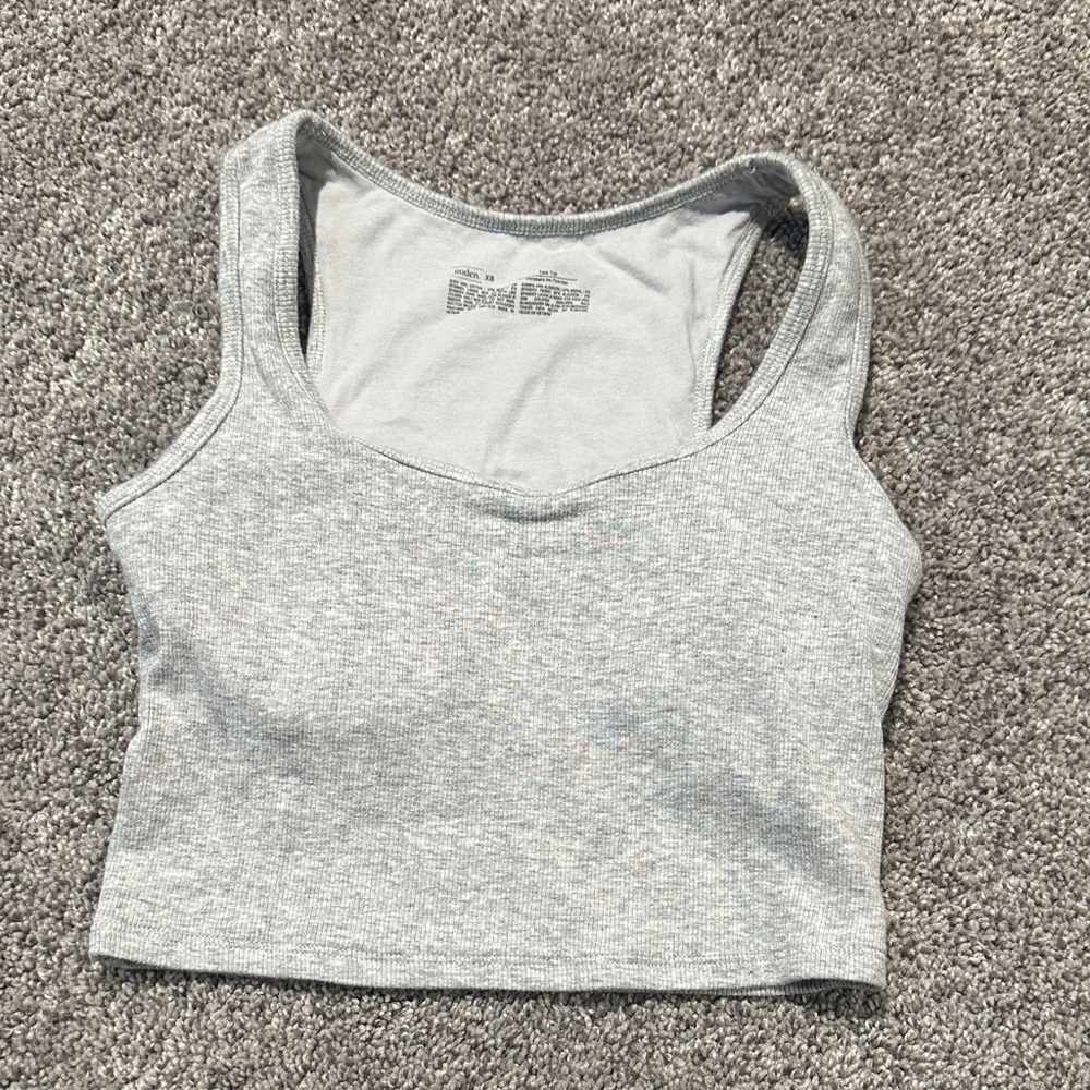 Auden Light Gray Women's Crop Top